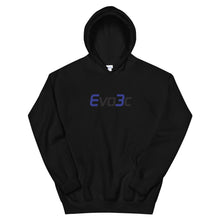 Load image into Gallery viewer, Black and Blue Logo Hoodie