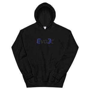 Black and Blue Logo Hoodie